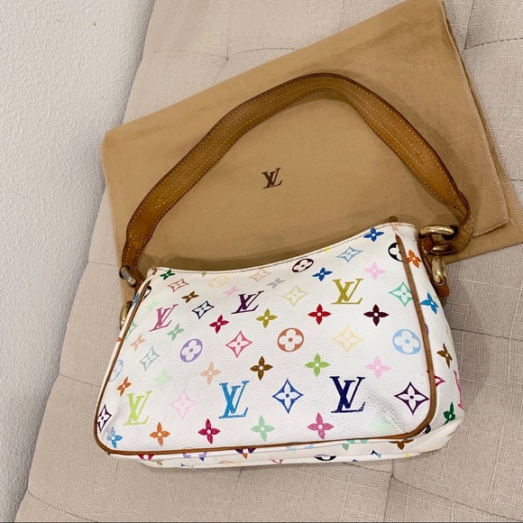 SOLD- Louis Vuitton Lodge Pm White Monogram Bag - Picture 3 of 8